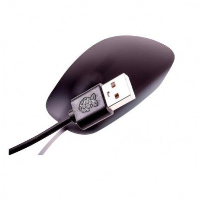 An Official Raspberry Pi Mouse Black & Grey