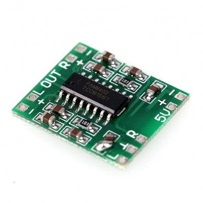 An PAM8403 5V 2-Channel Stereo Audio Amplifier Module