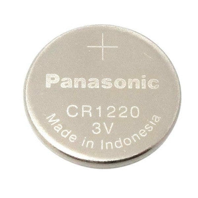 An Panasonic CR1220 3V 35mAh Lithium Coin Cell Battery