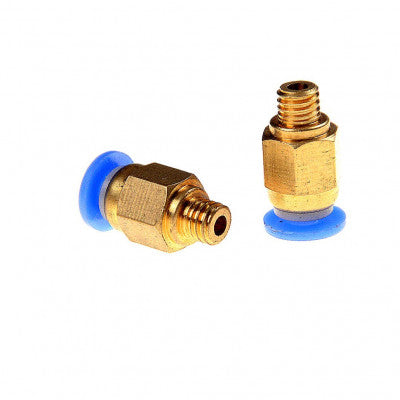 An PC4-M6 Pneumatic Push in Bowden Extruder for 3mm J-Head fitting