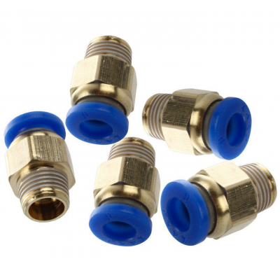 An PC6-M10 Pneumatic Push in Bowden Extruder for 6mm tube J-Head fitting