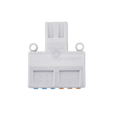 An PCT-SPL-62 0.08-2.5mm 6:2 Pole Wire Connector Terminal Block with Spring Lock Lever for Cable Connection
