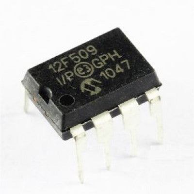 An PIC12F509 Microcontroller