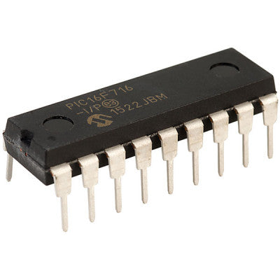 An PIC16F716 Microcontroller