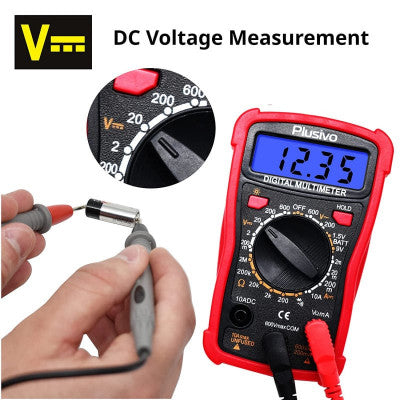 An Plusivo Digital Display Multimeter + Test Leads