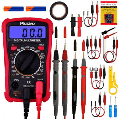 An Plusivo Digital Display Multimeter + Test Leads