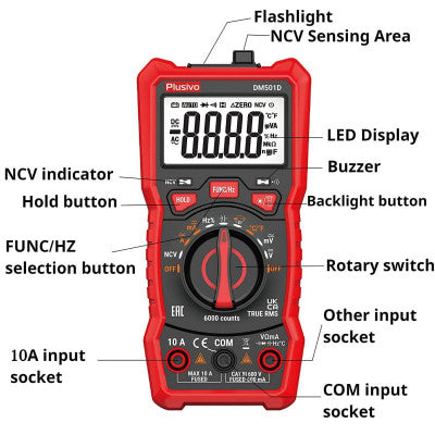 An Plusivo Digital Multimeter DM501D