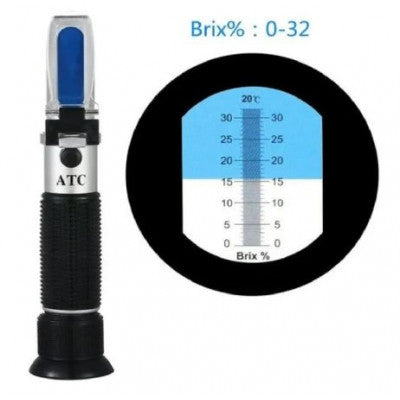 An Portable Handheld 0-32% Sugar Meter Beer Refractometer with Plastic Box