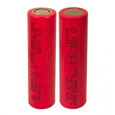 An PSSS POWER 3.7V 2600mah (3C) 18650 ICR-18/65 Li-ion Rechargeable Cell For Ebike