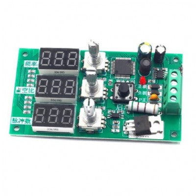 An PWM Adjust Control Module Frequency Duty Cycle Pulses