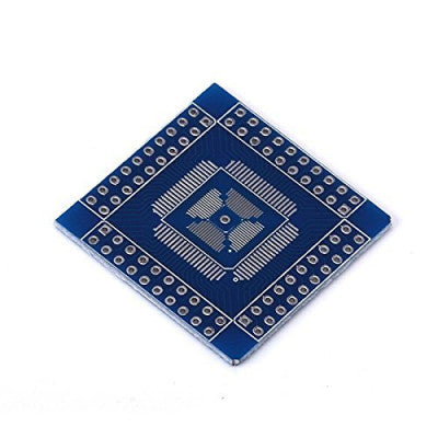 An QFN/ TQFN/ LQFP QFP 16-80 PIN Switch Over DIP Double-sided PCB Adapter