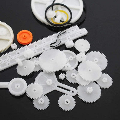 An Rack and Pinion Gear Pulley Plastic Sharft Worm Gear Reducer for Robot DIY Assorted Kit - 34 Kinds Pack