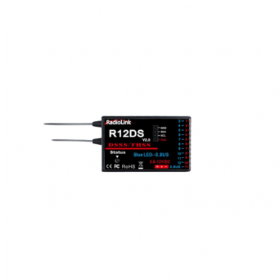 An Radiolink R12DS 2.4GHz RC Receiver 12 Channels SBUS/PWM