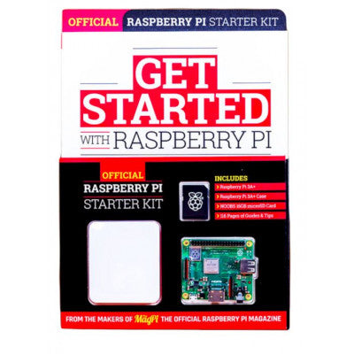 An Raspberry Pi 3 Model A+ Starter Kit with Guide Book