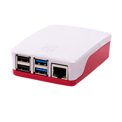 An Raspberry Pi 4 Case Enclosure Official Red & White