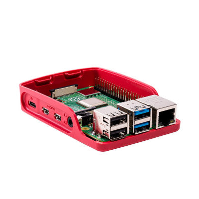 An Raspberry Pi 4 Case Enclosure Official Red & White