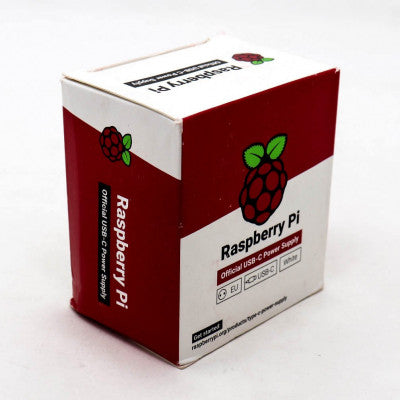 An Raspberry Pi Accessory, Raspberry Pi 4 Model B Official PSU, USB-C, 5.1V, 3A, UK Plug, White