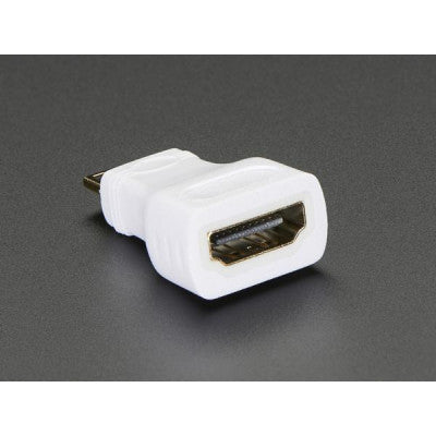 An Raspberry Pi Official Mini HDMI Male to HDMI Female Adapter