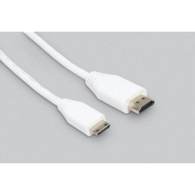 An Raspberry PI official Mini HDMI to Standard HDMI Cable - White