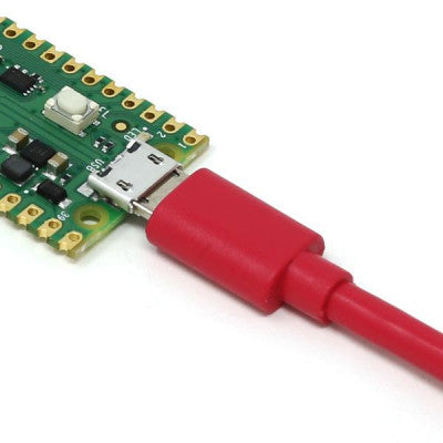 An Raspberry Pi Official USB A Male to Micro USB 1m Length - Red Color
