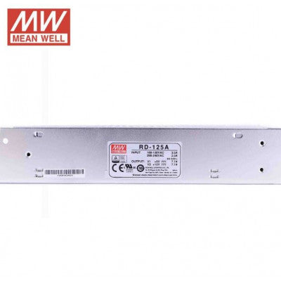 An RD-125A Mean Well SMPS 5V 7.7A  and 12V 7.7A - 130.9W Dual Output Metal Power Supply