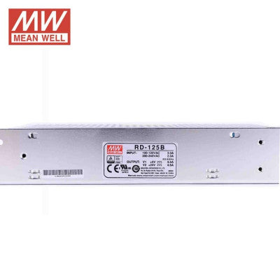An RD-125B Mean Well SMPS 5V 4.6A  and 24V 4.6A - 133.4W Dual Output Metal Power Supply