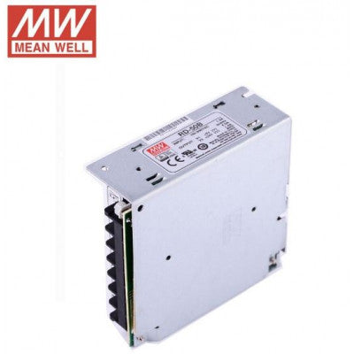 An RD-50B Mean Well SMPS 5V 4A  and 24V 1.4A - 53.4W Dual Output Metal Power Supply