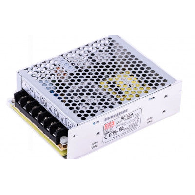 An RD-65A Mean Well SMPS 5V 6A  and 12V 3A - 66W Dual Output Metal Power Supply