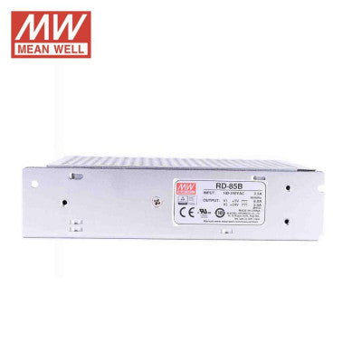 An RD-85B Mean Well SMPS 5V 8A  and 24V 2A - 88W Dual Output Metal Power Supply