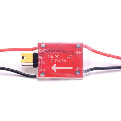 An ReadytoSky 2-6S 5V/3A and 12V/3A Switchable UBEC