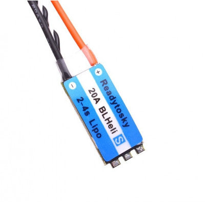 An Readytosky 20A 2-4S Mini BLHeli-S OPTO ESC for FPV Race RC Helicopter