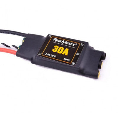 An ReadytoSky 30A 2-6S ESC Banana connector