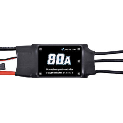 An Readytosky 80A ESC 2-6S Brushless ESC Speed Controller for RC Drone