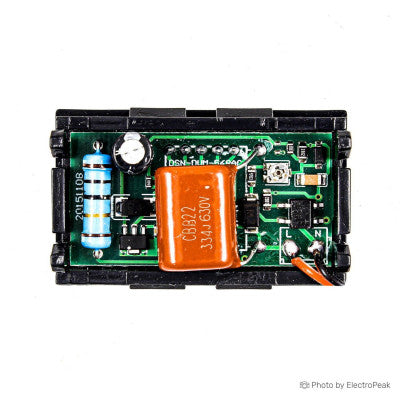An Red 1.42 cm (0.56 inch) AC220V Two Wire AC Voltmeter 70V ~ 500V