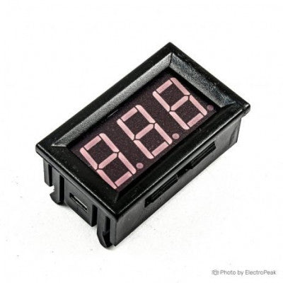 An Red 1.42 cm (0.56 inch) AC220V Two Wire AC Voltmeter 70V ~ 500V