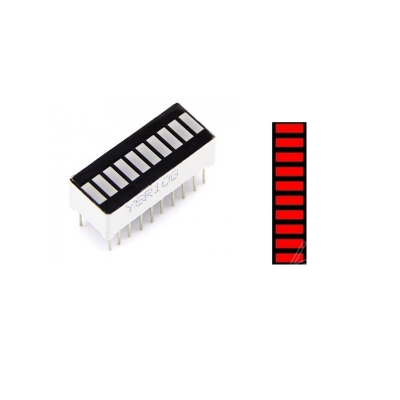 An 10 Segment LED Bar Graph Display - Red Color