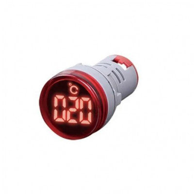 An Red -20~199 22mm AD16-22TM(AD101-22TM) Round LED Temperature Indicator Light