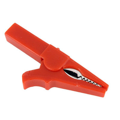 An Red 55mm Copper Insulated Crocodile Clip Opening 10mm for Banana Plug 4mm