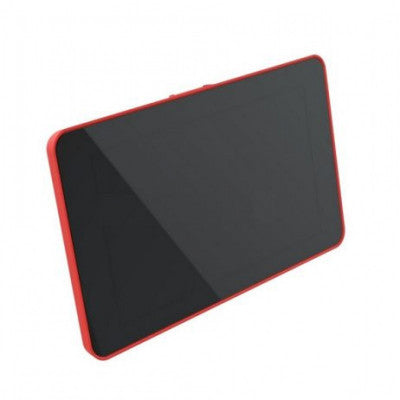 An Red ABS Case for 19.4 cm (7 inch) Official Touch Screen Display and Raspberry Pi 4