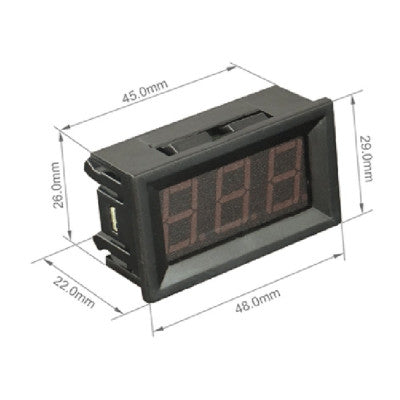 An Red Two-Wire 0.56 Inch DC5V-120V DC Digital Display Voltmeter For Car Bicycle Motorcycle