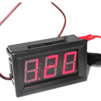 An Red Two-Wire 0.56 Inch DC5V-120V DC Digital Display Voltmeter For Car Bicycle Motorcycle