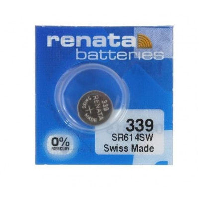 An Renata 339 SR614SW (Original) 1.55V 11mAh Silver Oxide Button Cell Battery