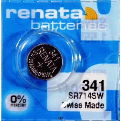 An Renata 341 SR714SW (Original) 1.55V 15mAh Silver Oxide Button Cell Battery
