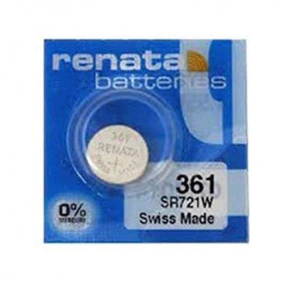 An Renata 361 SR721W (Original) 1.55V 24mAh Silver Oxide Button Cell Battery