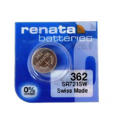 An Renata 362 SR721SW (Original) 1.55V 23mAh Silver Oxide Button Cell Battery