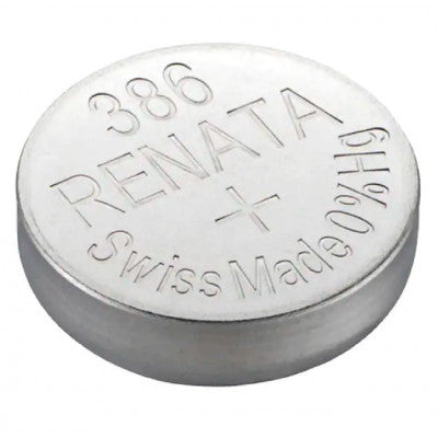 An Renata 386 SR1142W (Original) 1.55V 130mAh Silver Oxide Button Cell Battery
