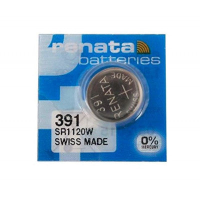 An Renata 391 SR1120W (Original) 1.55V 50mAh Silver Oxide Button Cell Battery