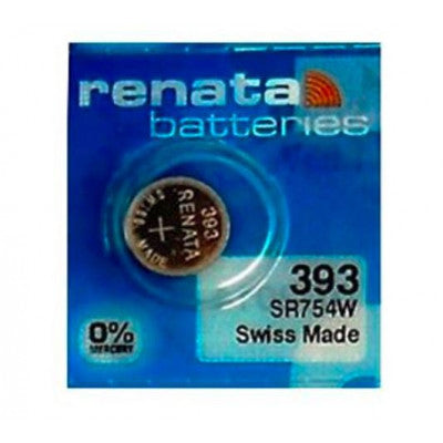 An Renata 393 SR754W (Original) 1.55V 80mAh Silver Oxide Button Cell Battery
