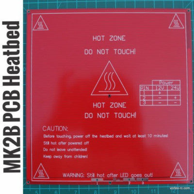 An RepRap MK2B 3D printers Dual Power PCB Heat Bed