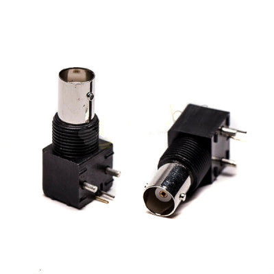 An Right Angle Plastic BNC Female Jack PCB Mount